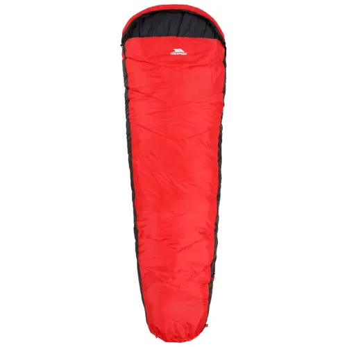 Trespass Doze, Red, 2-3 Season Sleeping Bag with Two-Way