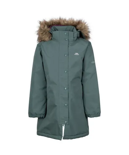 Trespass Girls Astound TP50 Waterproof Jacket (Spruce Green) - Dark Green