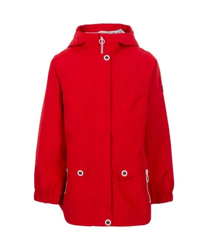 Trespass Girls Flourish TP75 Waterproof Jacket (Red)