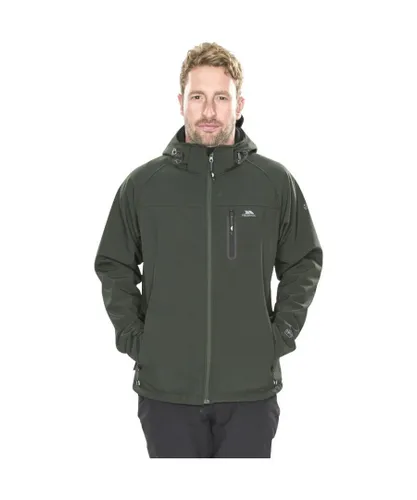 Trespass Mens Accelerator II Waterproof Breathable Softshell Jacket - Green