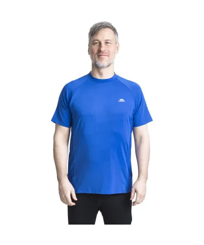 Trespass Mens Cacama Short Sleeve Wicking Fitness Running T-Shirt - Blue