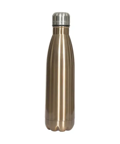 Trespass Mens Caddo Thermal Hot Cold Camping Drinking Flask - Brown Stainless Steel - One Size
