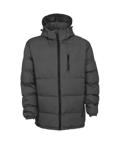 Trespass Mens Clip Warm Coldheat Insulation Padded Casual Jacket - Grey