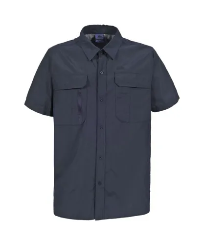Trespass Mens Colly Short Sleeve Quick Dry Shirt (Airforce Blue)