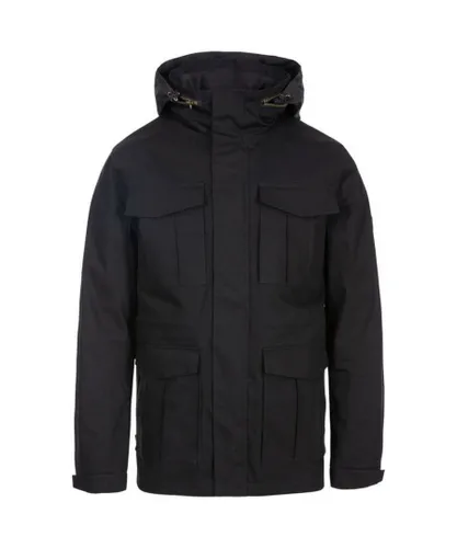 Trespass Mens Rainthan Waterproof Jacket (Black) Cotton