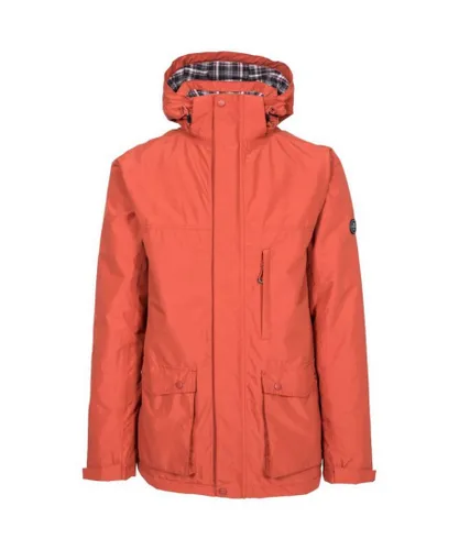 Trespass Mens Vauxelly Waterproof Jacket (Spice Red) - Multicolour