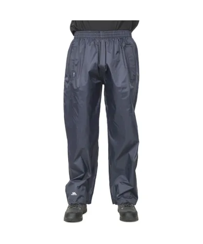 Trespass Mens & Womens/Ladies Packaway Qikpac Waterproof Trousers - Navy