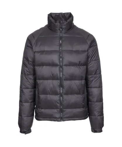 Trespass Mens Yattendon Padded Warm Jacket Coat - Black Polyamide