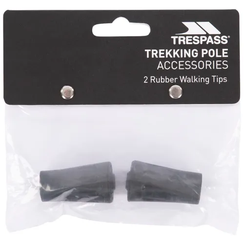 Trespass Spoke, Black, 2x RubberWalking Pole Tips, Black