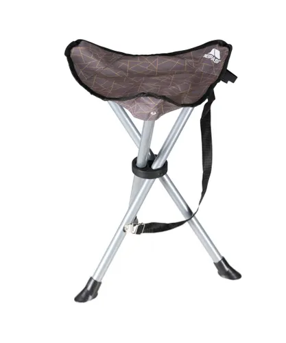 Trespass Unisex Ritchie Tripod Camping Stool/Chair (Storm Grey Print) Steel - One Size