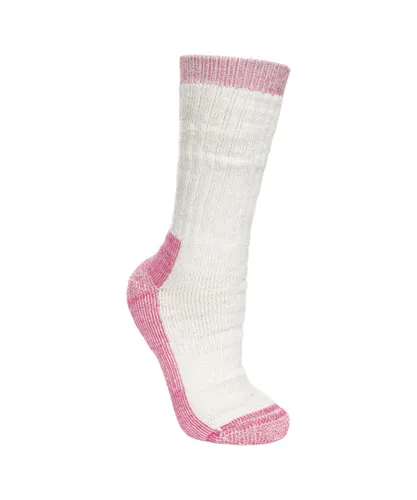 Trespass Womens DLX Springing Walking Socks - White Merino Wool
