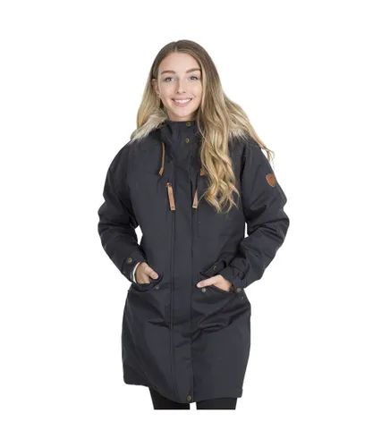 Trespass Womens Faithful TP75 Windproof Padded Jacket Coat - Grey Cotton