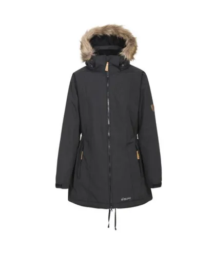 Trespass Womens/Ladies Celebrity Insulated Longer Length Parka Jacket (Black)