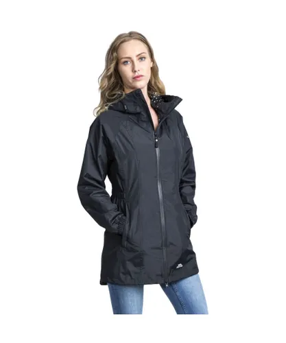 Trespass Womens/Ladies Daytrip Hooded Waterproof Walking Jacket Coat - Black