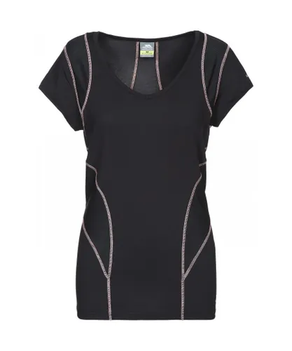 Trespass Womens/Ladies Erlin Short Sleeve Sports T-Shirt - Black