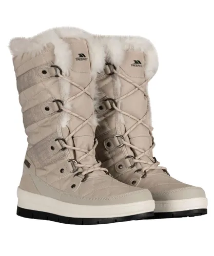 Trespass Womens/Ladies Evelyn Snow Boots (Stone)
