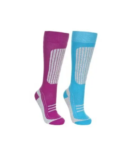 Trespass Womens/Ladies Janus II Ski Socks (Pack Of 2) - Multicolour