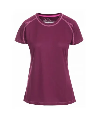 Trespass Womens/Ladies Mamo Short Sleeve Active T-Shirt - Wine