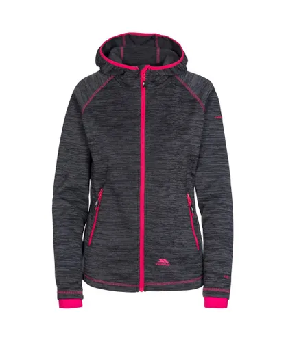 Trespass Womens/Ladies Riverstone Fleece Jacket (Black Marl/raspberry) - Multicolour