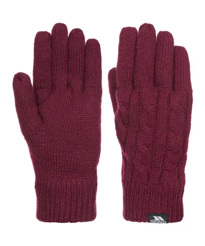 Trespass Womens/Ladies Sutella Knitted Gloves - Burgundy