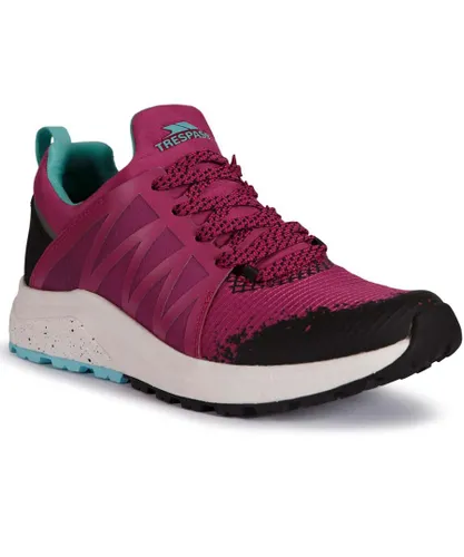 Trespass Womens Morven Active Lightweight Trainers Shoes - Pink Rubber