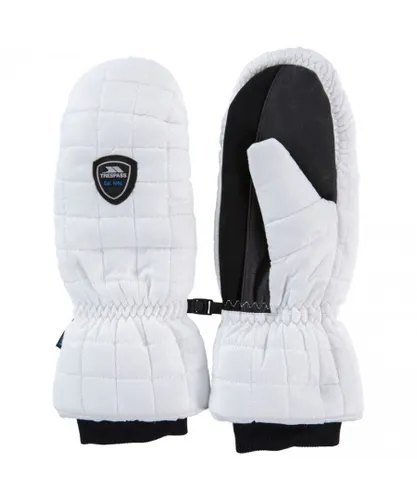 Trespass Womens Pikido Lightly Padded Winter Warm Mitts - White Leather