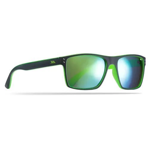 Trespass Zest, Blue/Lime, Sunglasses with UV Protection,