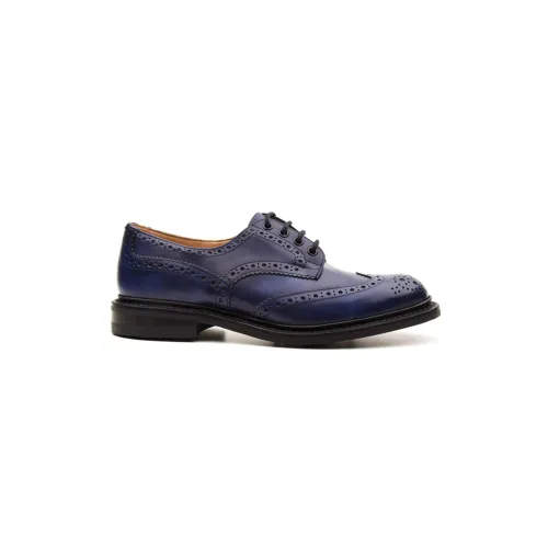 Tricker's , Blue Flat Shoes for Men ,Blue male, Sizes: