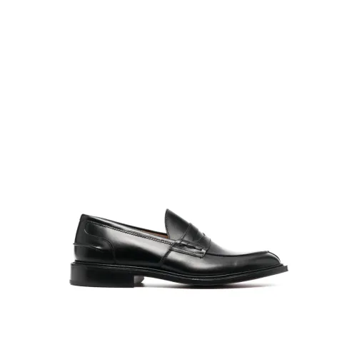 Tricker's , James Calf Lace UP Shoes ,Black male, Sizes: