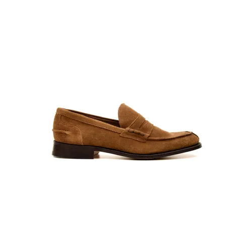 Tricker's , James Suede Moccasins ,Brown male, Sizes: