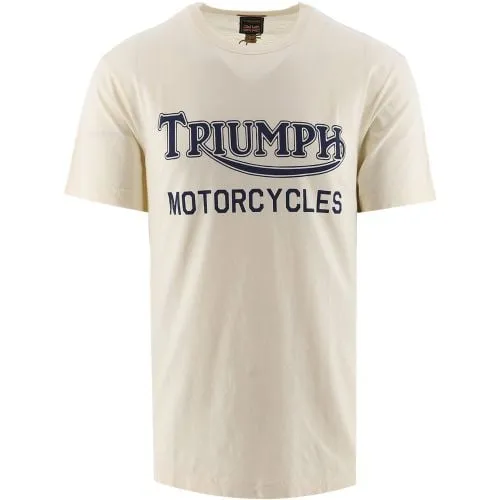 Triumph Bone Indigo Barwell Printed T-Shirt
