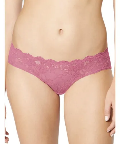 Triumph Womens 10182560 Tempting Lace Hipster Brief - Pink