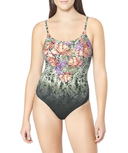 Triumph Womens 10195586 Floral Cascades Padded Swimsuit - Green