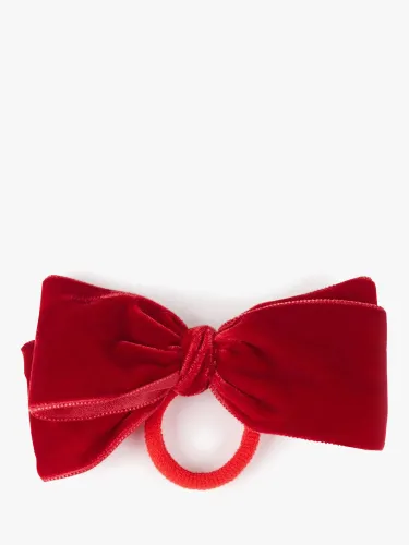 Trotters Kids' Velvet Bow Hair Tie - Red - Female