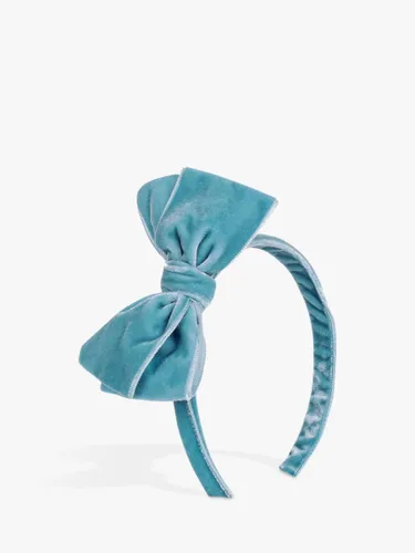 Trotters Kids' Velvet Bow Headband - Blue - Female