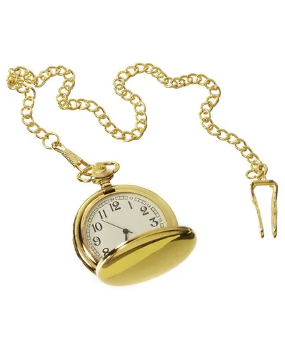 TruClothing Unisex Classic Pocket Watch 1920's Peaky Blinders Vintage Chain Retro - Gold Velvet - One Size