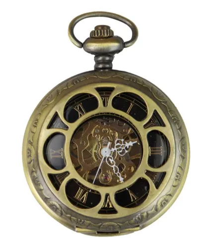 TruClothing Unisex Pocket Watch Mechanical Peaky Blinders Hunter Automatic - Gold Velvet - One Size