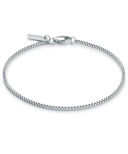 True Rebels Mens Male Stainless steel Bracelet - Silver Stainless Steel (archived) - Size 21 cm
