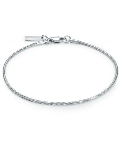 True Rebels Mens Male Stainless steel Bracelet - Silver Stainless Steel (archived) - Size 21 cm