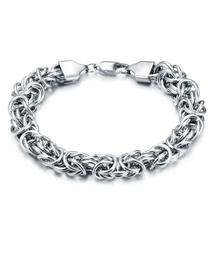 True Rebels Mens Male Stainless steel Bracelet - Silver Stainless Steel (archived) - Size 23 cm