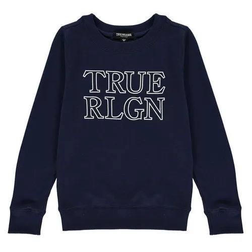 True Religion Chest Logo Sweater Boys - Blue