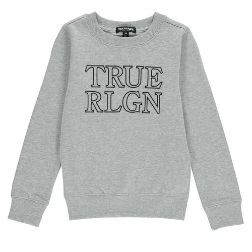 True Religion Chest Logo Sweater Boys - Grey