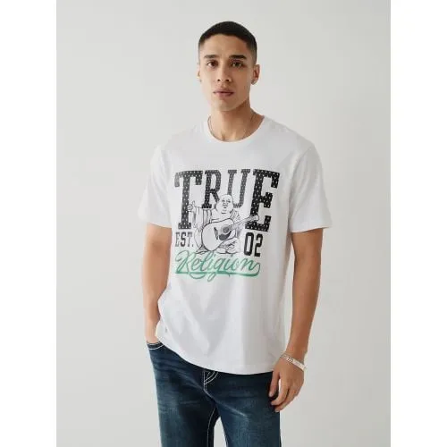 True Religion Mens Optic White TR Classic T-Shirt