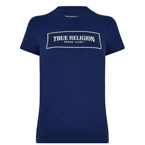 True Religion Sparkle Box T Shirt - Blue
