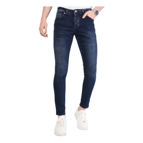 True Rise , Slim Fit Stylish Jeans Men 2022 - Dc-016 ,Blue male, Sizes: