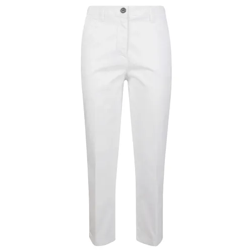 True Royal , White Cotton Trousers ,White female, Sizes:
