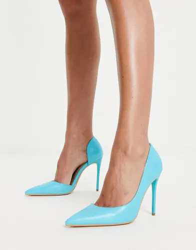 Truffle Collection pointed stiletto heels in blue