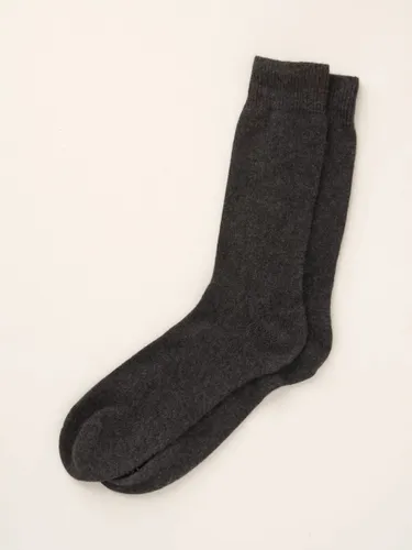 Truly Cashmere Ankle Socks - Charcoal Marl - Male