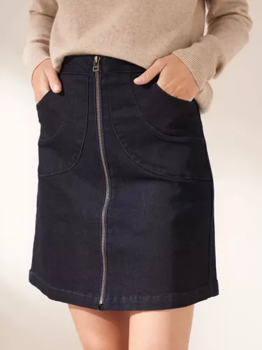 Truly Denim Mini Skirt, Midnight - Midnight - Female