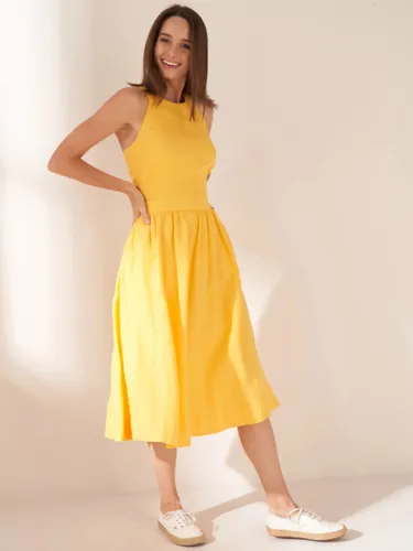 Truly Linen Midi Dress - Mimosa - Female